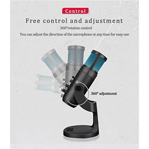 Microphone de streaming USB rétroéclairé avec surveillance audio fluide pour le direct - 4