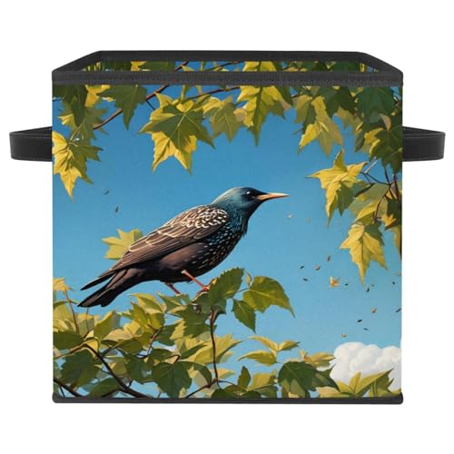 Boîte de rangement pliable étourneau panier gain de place maison - 2