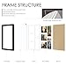 DUENPY 11x14 Collage Picture Frame, 4x6 Collage Picture Frame, Displays Five 4x6 inch Photos, or 11x14 (Without Mat) Wall Decor Wall Hanging or Tabletop, Black.