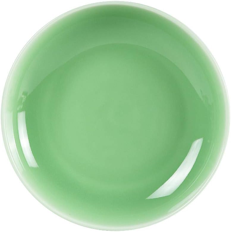 Plates Dinnerware 4PCS Celadon Dish for Salad Microwave