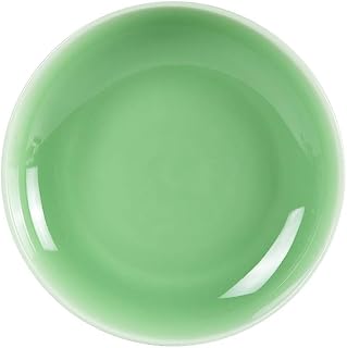 Plates Dinnerware 4PCS Celadon Dish for Salad Microwave and Dishware Safe(7.5 Inch, Green)