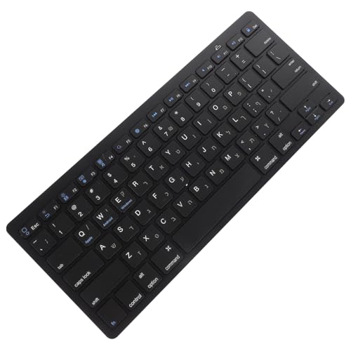Teclado inalámbrico hebreo de bajo ruido con teclado numérico completo