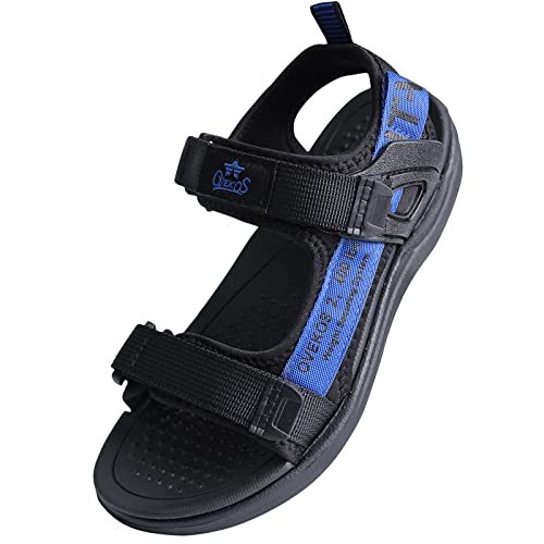 QZBAOSHU Sandalia Niño Sandalias Deportivas para Nino Zapatos Verano Niño por Playa Piscina 39 EU,Negro Azul
