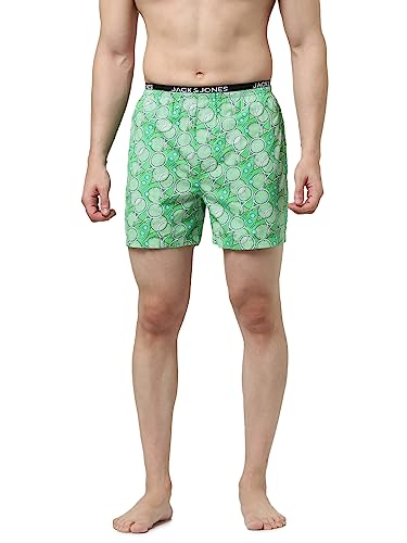 Image of JACK & JONES Men's Cotton Blend Classic Regular Solid Boxer Shorts