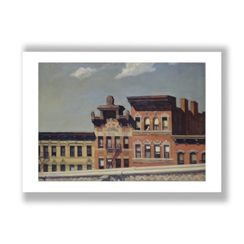 Edward Hopper From Williamsburg Bridge impression d'art mate pour amateurs d'œuvres nostalgiques