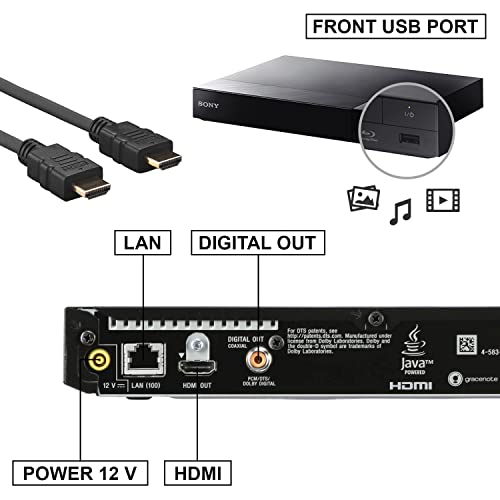 Herofiber HEROFIBER/KIT5 Sony 4K Upscaling 3D Home Theater Streaming Blu-Ray Dvd Player thumb #5