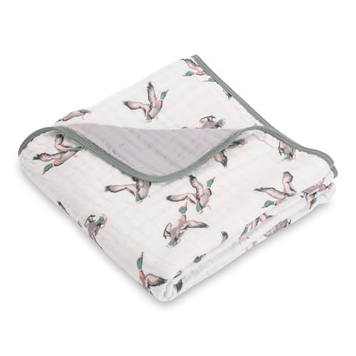 LollyBanks Muslin Baby Blanket 100% Organic Cotton, Muslin Quilt Lightweight, Toddler Blanket for Boys and Girls, 6 Layers Baby Blankets 47