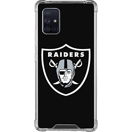 Skinit Clear Phone Case Compatible with Galaxy A71 5G - Officially Licensed NFL Las Vegas Raiders Large Logo Design