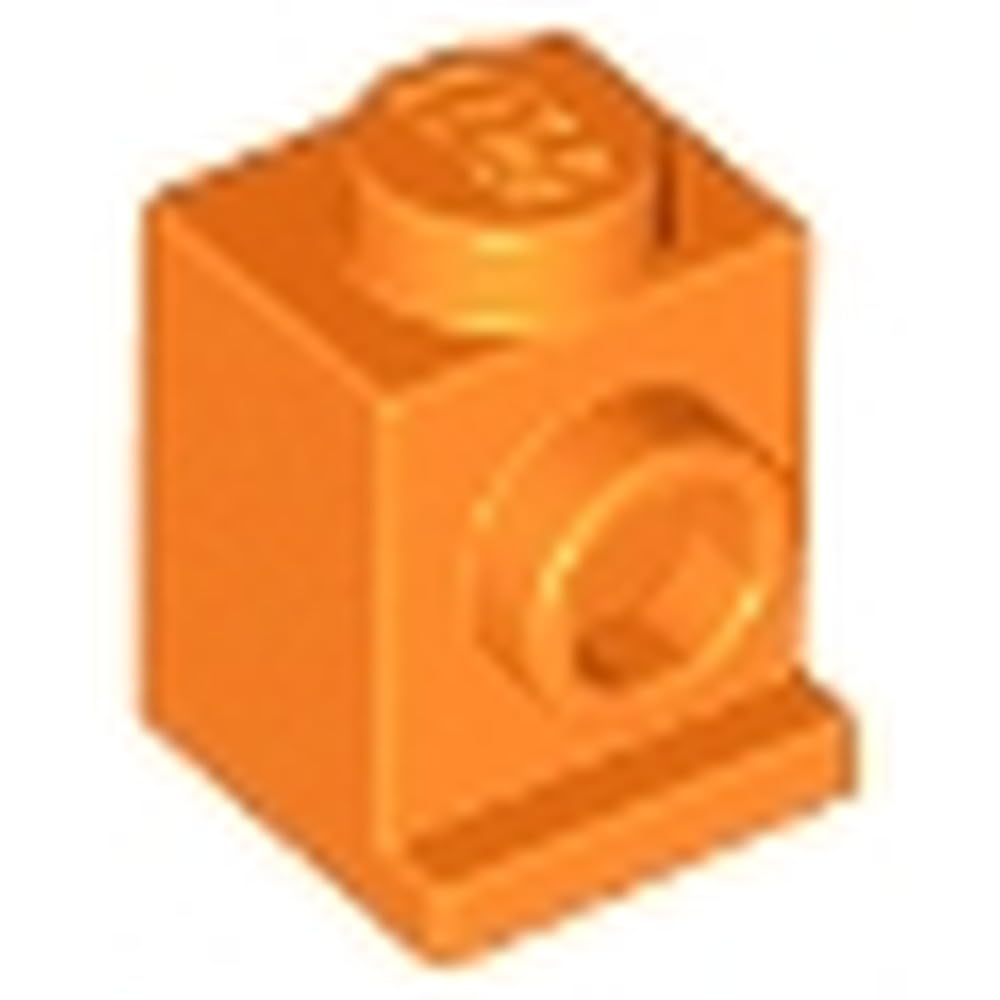 LEGO Brick, Modified 1 x 1 with Headlight, Part 4070 (Orange, 10, count) — image 1