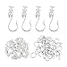 60-Piece Curtain Pulley Hook Set for Curtain Tracks – Silent Pulleys with Plastic & Metal Construction, for Easy-Install Hardware for Smooth, Quiet Operation (60 pcs)