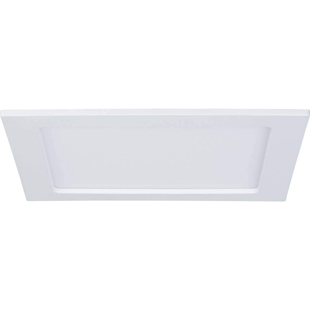 Paulmann 92066 Panel empotrable LED, plafón cuadrado 18 W luz 4000 K blanco neutro, panel LED blanco IP44 resistente a salpicaduras de agua, con fuente de luz incluida