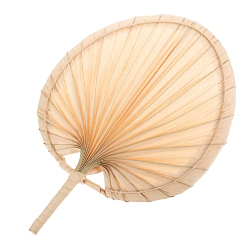 WESIEVYA Éventail à Main Tissé Main Naturel De Palmier Ventilateur Portable Rafraîchissant Pour Mariage Fête Plage Décoration Intérieure Et Extérieure