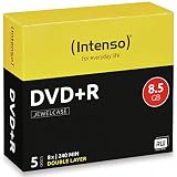 Contenido: 1 unidad Intenso 4311245 - Caja para DVD+R DL (8,5 GB, 5 unidades)
