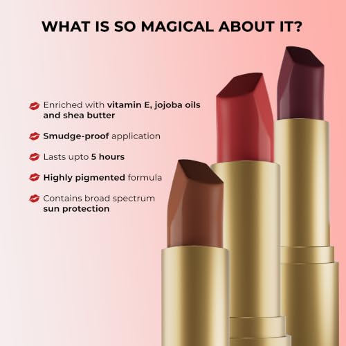 Image of Colorbar Velvet Matte Lipstick (Brown Free Size) | Normal Skin Type | Softening |Smoothening | Medium Coverage | All Skin Tone |