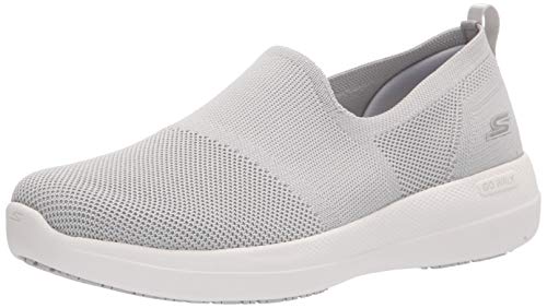Skechers Women's GO Walk Joy Deluxe Stretch FIT Sneaker, Gray, 11