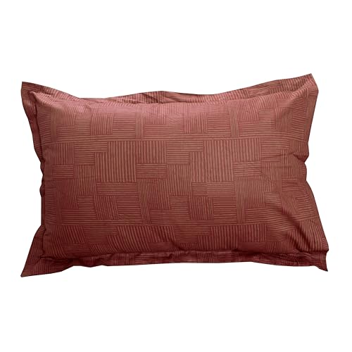 Image of Huesland by Ahmedabad Cotton 144 TC Cotton Elastic Fitted Bedsheet for Single Bed with 1 Pillow Cover | 36 x 78 inches
