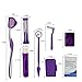YOUYA DENTAL Boxed Portable Orthodontic Care Kit, 8pcs Orthodontic Toothbrush Kit for Braces for Orthodontic Patient Dental Travel Oral Care Kit Interdental Brush Dental Wax Dental Floss-Purple