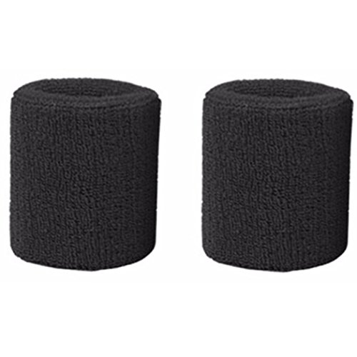 HAPPYWENDY Colorful Cotton Sport Wristbands for Men and Women - 3