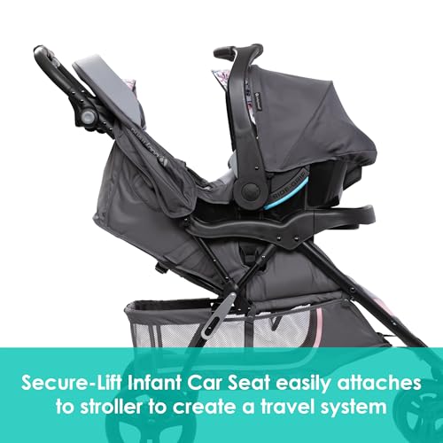 Image of Baby Trend EZ Ride SE Travel System with Secure-Lift Infant Car Seat, Bluebell