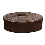 ELW 5-6 oz (2-2.4mm) Latigo Leather Belt Grade Straps | Size: 1'x50' (2.5x127cm) | Antique Brown | Full Grain Cowhide, Heavy Duty Holsters, Sheathes, Harness, Saddle, Guitar Straps, Crafts