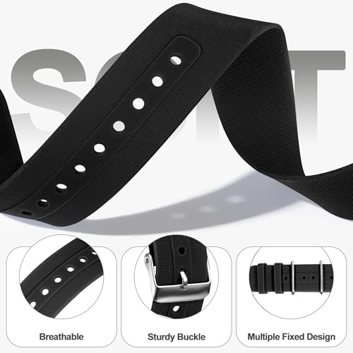 Farluya Silicone Compatible with Hume Band Replacement Strap 1.0, Adjustable Clasp Buckle & Loop Closure for Secure,Soft Sport Waterproof Strap for Hume Health Band Fitness Tracker Women Men