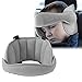 Soporte de Cabeza para Niños,Reposacabezas Coche Niño,Asiento Ajustable para Niños Asiento para la Cabeza,Soporte Seguridad para Cabeza de Niños,Sujeta Cabezas Coche para Niños,Alivio del Cuello,Gris