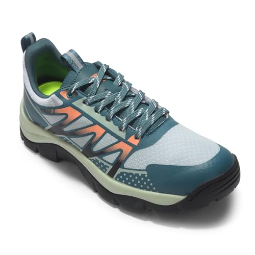 Image of Liberty LEAP7X ENDUVERS1E Black & Green Sports Lacing Running Shoes for Mens