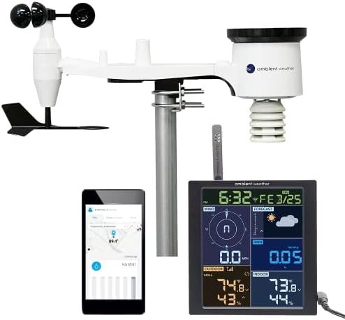 Ambient Weather WS-1965 WiFi Weather Station w/Remote Monitoring and Ambient Weather Network Access