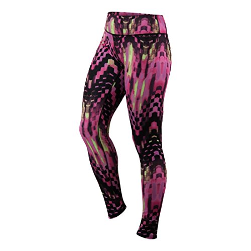 ASICS Women's Printed Tights, Eggplant Check Print, X-Large