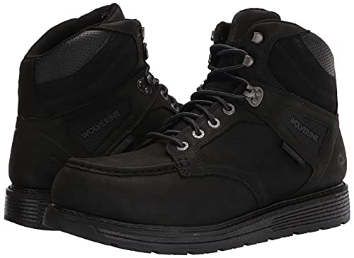 Wolverine Men's Hellcat Ultraspring 6" Moc-Toe Wedge Boot, Black, 8 X-Wide #TOP6
