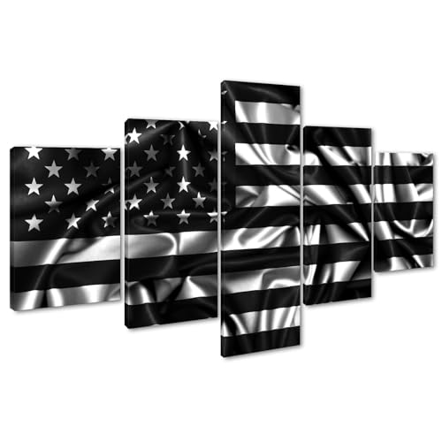 Yatsen Bridge American Flag Canvas Art Modern Patriotic Wall Decor