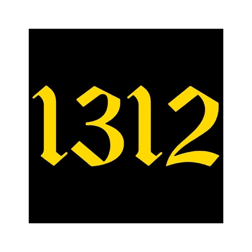 Vinyl Decal Number 1312 Car Sticker Waterproof Stickers On Truck Bumper Rear Window(Laser)