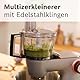 Bosch Zubehör-Set VeggieLove Plus MUZ9VLP1, Multimixer, drei Scheiben (Schneidwendescheibe, Raspelwendescheibe, Reibscheibe mittelfein), Hackmesser, Zitruspresse, für Küchenmaschine Serie 8