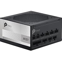 MSI PRO 850W A850PL PCIE5 80+ Platinum Fully Modular Gaming Power Supply only