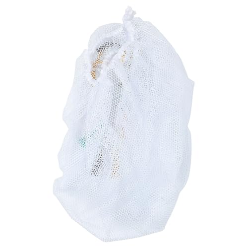 Red de poliéster triangular ABOOFAN para almacenamiento blanco 2