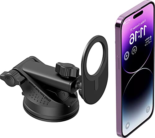 metisinno Fits MagSafe Car Mount Magnetic Phone Holder for Car iPhone ...