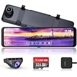 Changer ドライブレコーダー ミラー型 【伸縮式カメラ+4K Type-C電源】 11インチ 右カメラ GPS搭載 ドラレコ 前後カメラ リアカメラ映像上下左右反転可 ガイドライン角度調整可 24時間駐車監視 地デジ干渉対策 32GBメモリカード付属 リアカメラ車内/車外ブラケット付属 (V69PRO.)