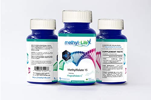 Methyl-Life Purest L-Methylfolate 15 Mg Pharmaceutical Grade Professional Strength Active Folate - 3 Months Supply. Chewables. Non-Gmo. Gluten Free Methylfolate #TOP5