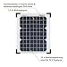 Offgridtec 10 W panel solar fotovoltaico, 3-01-001265