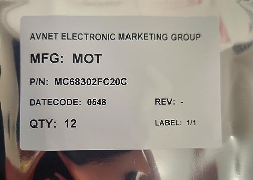 (1 PC) MC68302FC20C Compatible with Motorola IC MPU M683XX 20MHZ 132PQFP