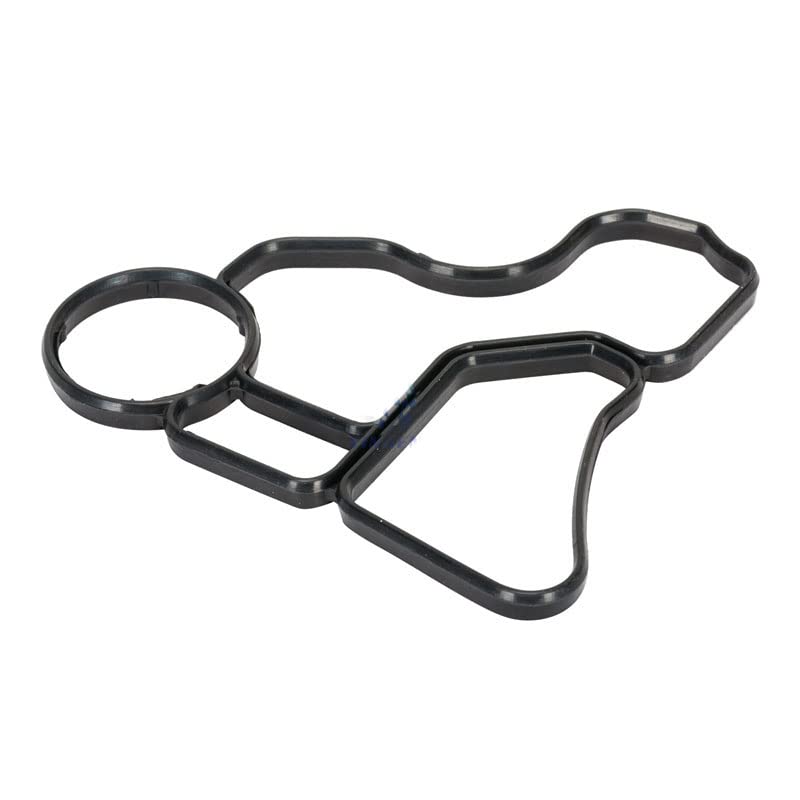 TLKEHNG 11427525335,11428637821 New Engine Seal Oil Filter Gasket 2pcs Compatible with BMW E60 E61 E90 E81 E90 E91 325i X1 X3 X5 X6 N52 N20 N55 N54 N20 Engine
