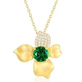 LEONIDS Emerald Moissanite Necklace