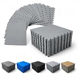 Pack Suelo Tatami – Esterilla Gimnasio Puzzle | Protege, Acolcha, Aísla y Decora | para Casa, Fitness o Piscina | Goma Eva Suave y Antideslizante | Libre de BPA | 8 Piezas Gris