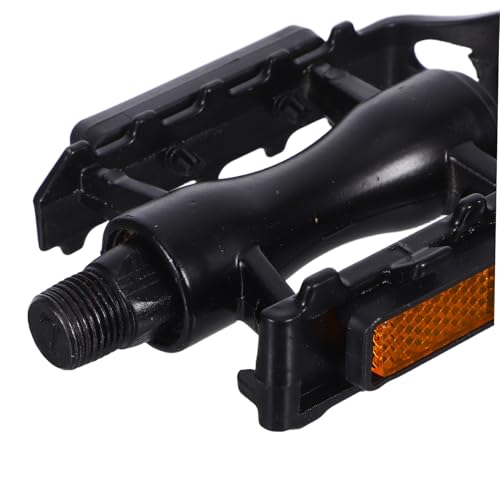Toyvian 1 Pair Bicycle Pedal Pedals Flat Mountain Bike Pegs Bicycle Adult Replacement E Dirt Cycling Black3