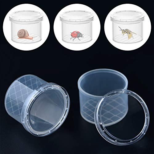 Coopay 16 Pieces Bug Viewer Critter Insect Cage Magnifying Insect Box Bug Magnifier Container Bug Catcher Cage, Science Nature Exploration Tools #TOP3