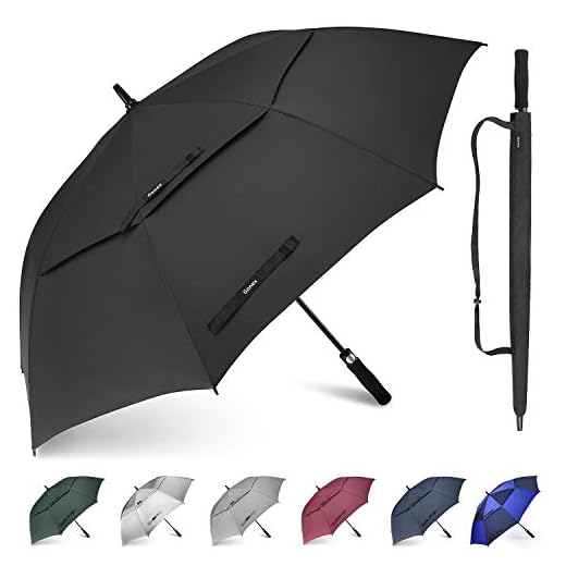 Gonex Parapluie Golf Automatique Parapluie Canne Parapluie Droit Résistant au Vent Ouverture Automatique 173cm