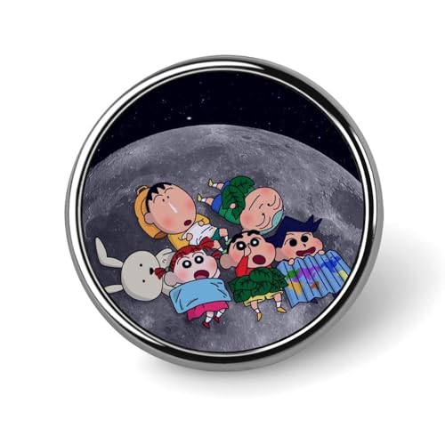 バッジ 円形 クレヨンしんちゃん 徽章 ピンバッジ 胸章 ブローチ おしゃれ ボタンバッジ バッグ飾 かわいい アクセサリー 工芸品 男女兼用 プレゼント 25mm