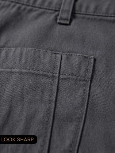Image of GRECIILOOKS Men'S Cotton Cargo Shorts, Lightweight Half Pant Elastic Waist Casual Summer Shorts with Pockets