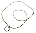 Giorgio Fedon White Pearls with Silver Loop Eyeglass Necklace