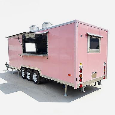 Mobile Food Vending Cart, Waffle and Crepe Dessert Trailer - Morning Cafe and Evening Dessert Service for Tourist Areas and Romantic Settings